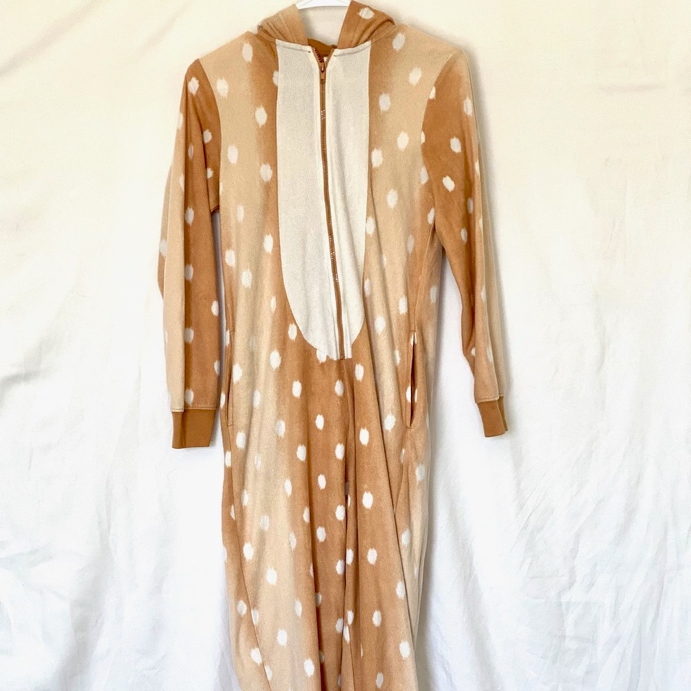 Comfy Polyester Hooded Fawn Onesie